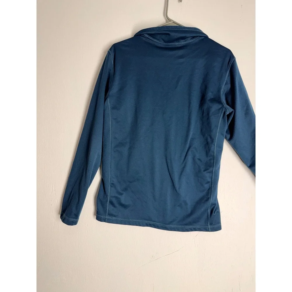 The North Face Mens Blue Quarter Zip Pullover Fleece Active Layer Small S